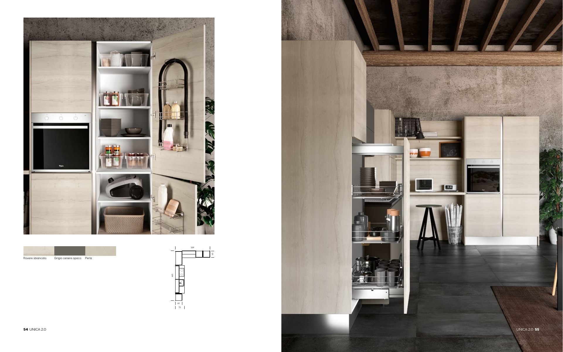 Bucatarie la comanda model Capri 2 detaliu